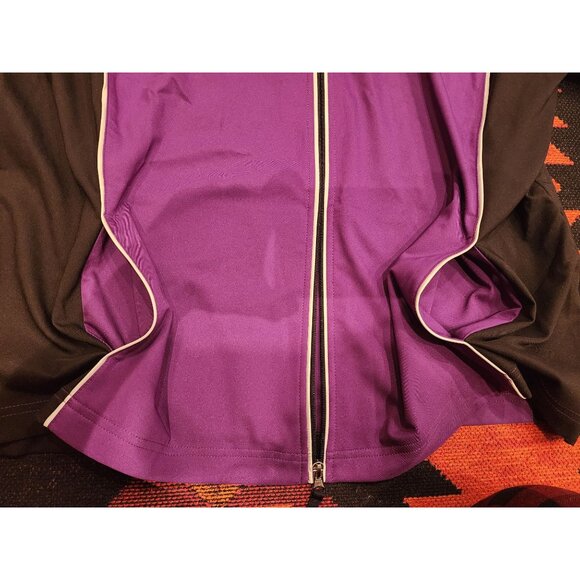 NEW Made For Life Women's 2X Zip-Up Athletic Jacket Purple & Black Polyester - Picture 8 of 10